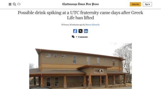 Chattanooga Times Free Press Possible drink spiking at a UTC fraternity came days after Greek Life ban lifted