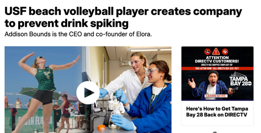 USF beach volleyball player creates company to prevent drink spiking