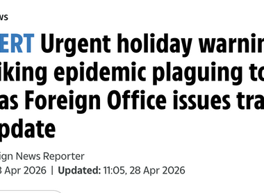 SPIKE ALERT Urgent holiday warning for drink spiking epidemic plaguing tourism hotspot as Foreign Office issues travel advice update